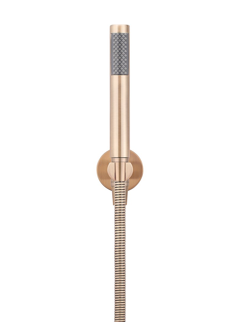 Meir Round Hand Shower on Fixed Bracket - Various Colour Finishes