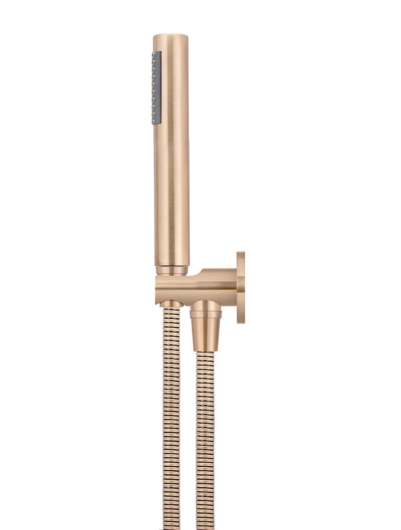 Meir Round Hand Shower on Fixed Bracket - Various Colour Finishes