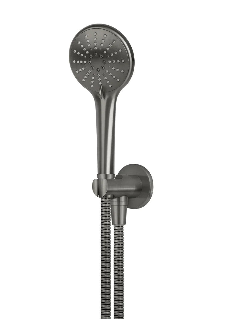 Meir Round 3-Function Hand Shower on Fixed Bracket - Various Colour Finishes