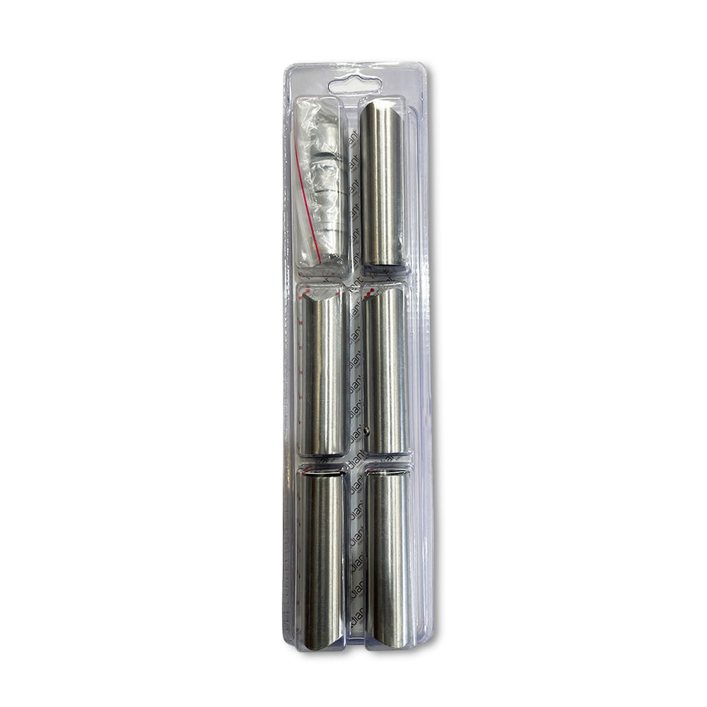 Radiant Full Set of Replacement Round Bar 80mm Brackets & Fixings for RTR Range of Towel Rails - Various Colour Finishes