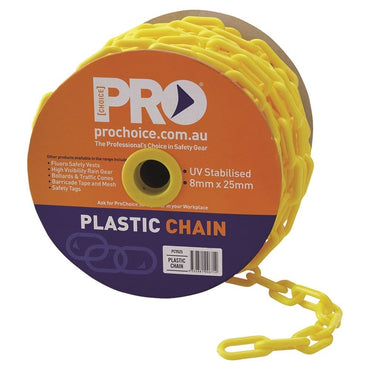 8mm Yellow Safety Chain - 25M - PCY825
