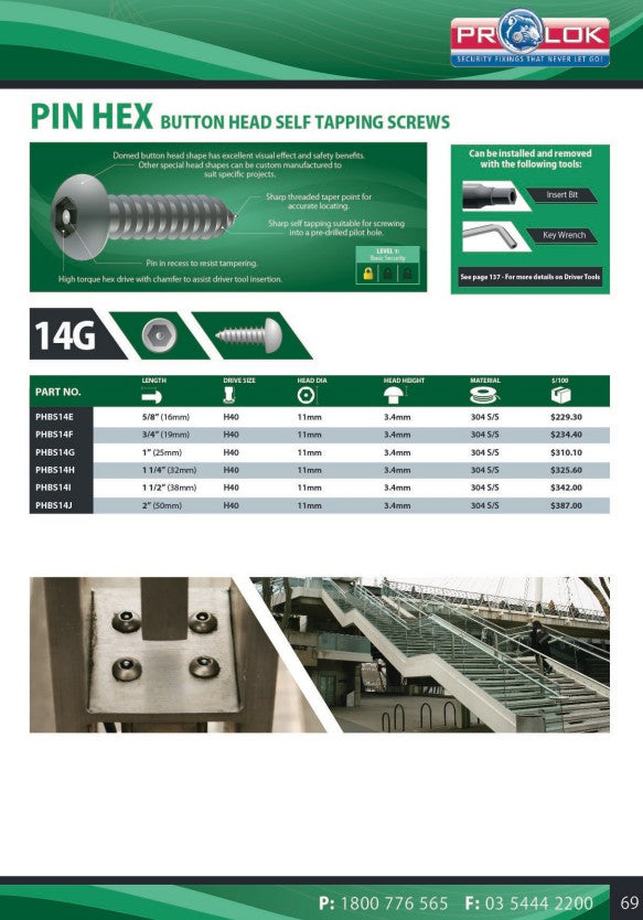 Pin Hex Key Wrench - in Various Sizes