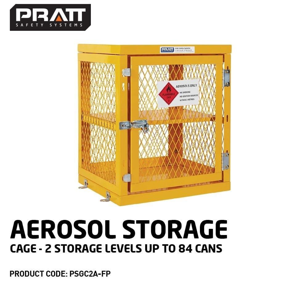 Pratt Aerosol Storage Cages - Multiple Storage Levels for Cans - Assembled or Flat-Pack