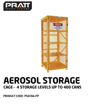 Pratt Aerosol Storage Cages - Multiple Storage Levels for Cans - Assembled or Flat-Pack