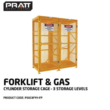 Pratt Gas Cylinders Storage Cage - Multiple Storage Levels - Flat-Pack