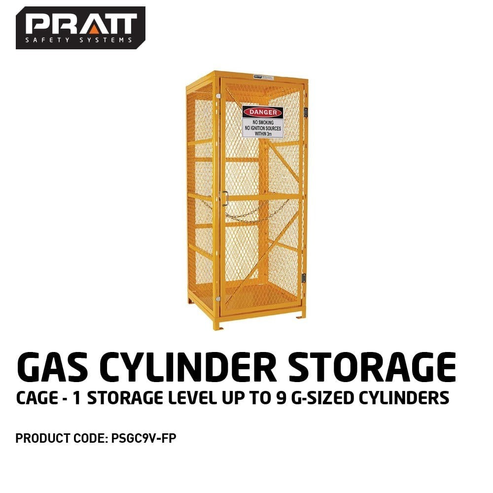 Pratt Gas Cylinders Storage Cage - Multiple Storage Levels - Flat-Pack