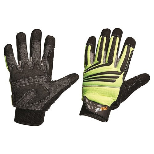 Pro Choice Profit Cut 5 Hi-Vis Mechanics Glove - 1, 6 or 12 Pairs in 6 Size Options