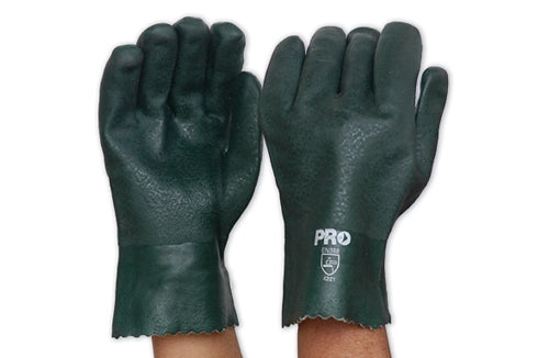 Prochoice Green PVC Glove Double Dipped - Short PVC27DD