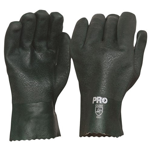 Pro Choice Double Dipped PVC Gloves one size - 12 Pairs 27cm or 45cm