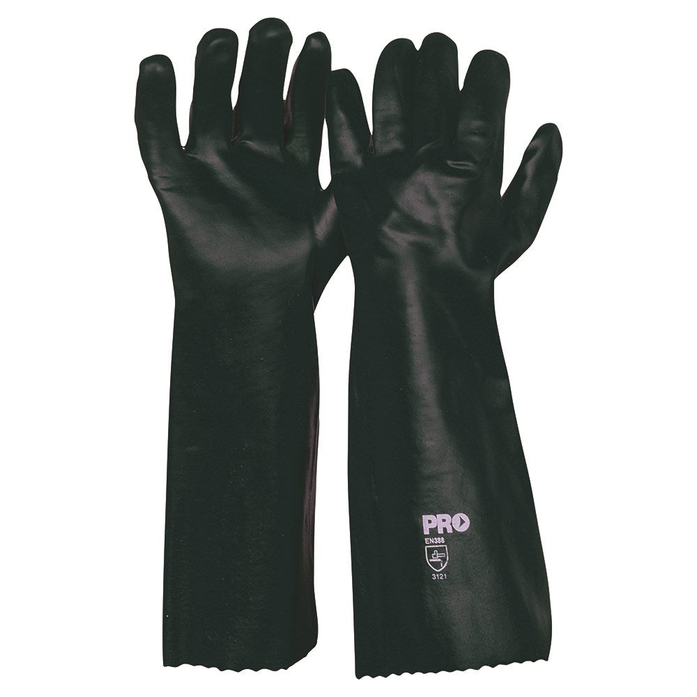 Pro Choice Double Dipped PVC Gloves one size - 12 Pairs 27cm or 45cm