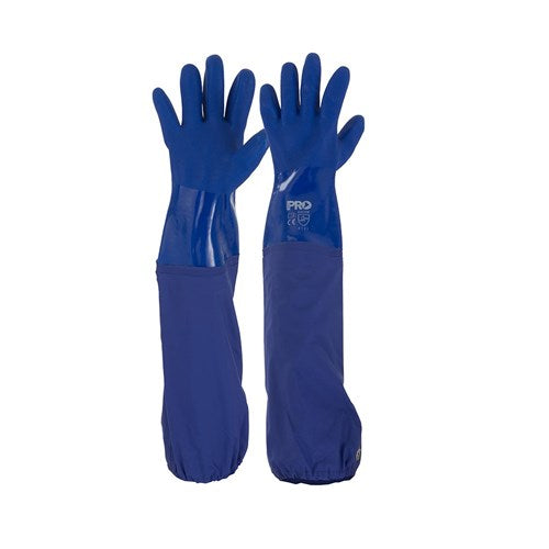 Pro Choice Blue PVC Gloves One Size Fits All in 1, 6 or 12 pairs
