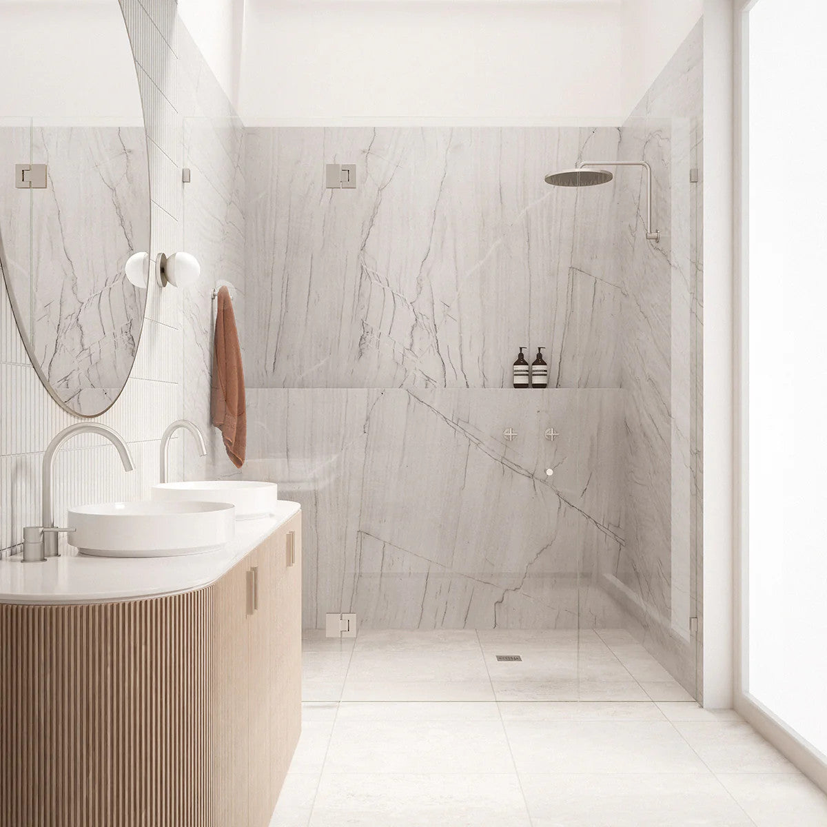 Meir Shower Waste with Tile Insert - Various Colour Finishes