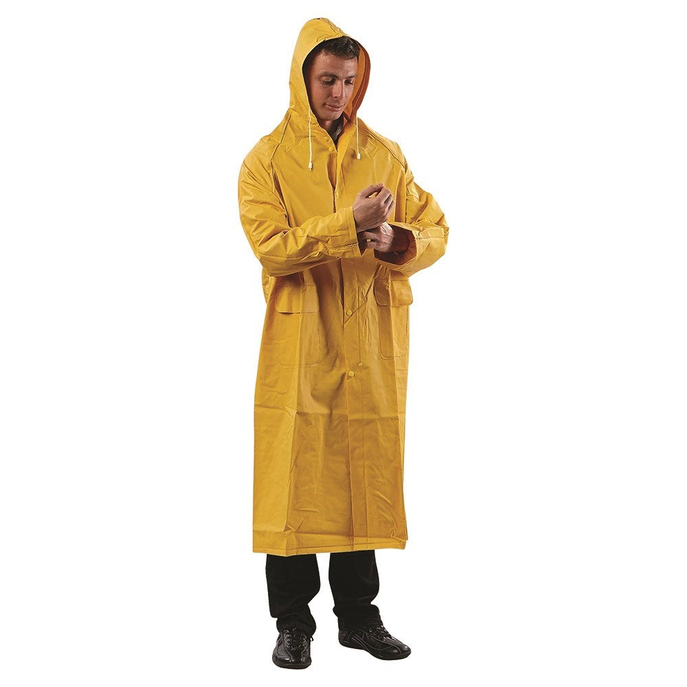 Pro Choice Yellow Full Length PVC Rain Coat - Various Sizes