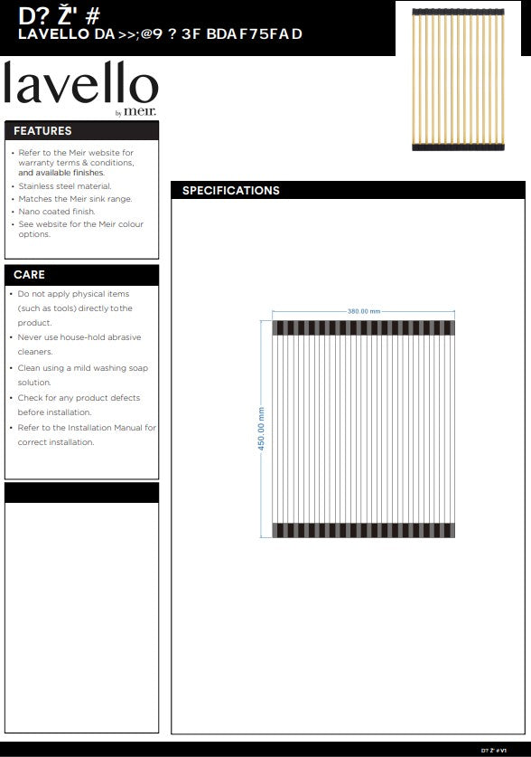 Meir Lavello Stainless Steel Rolling Mat Protector - 3 Colour Finishes