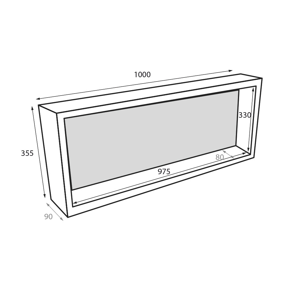 Radiant ThermaNiche Shower/Wall Niche - 90mm Depth - 8 Size options