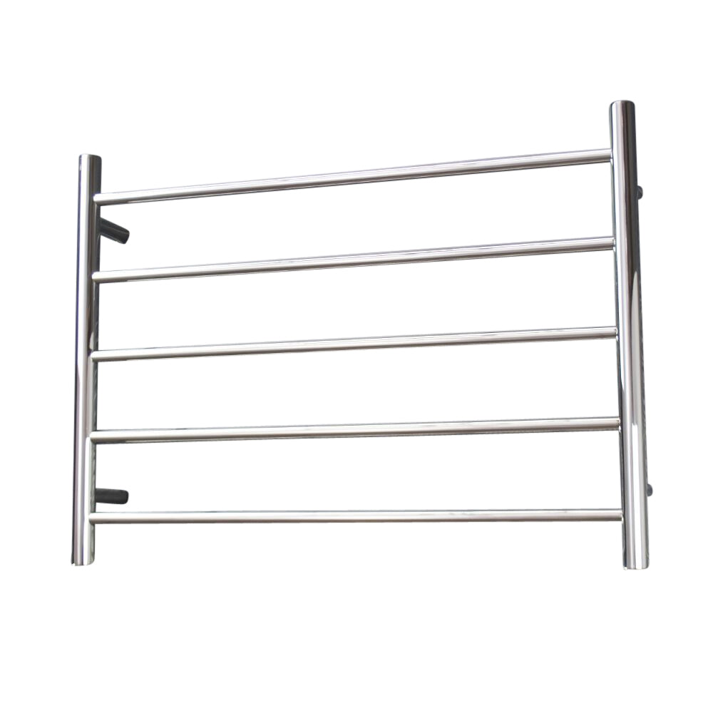 Radiant Heated Towel Rail (RTR03) 750mm x 550mm - 5 bars (ROUND) - BOTTOM RIGHT Power