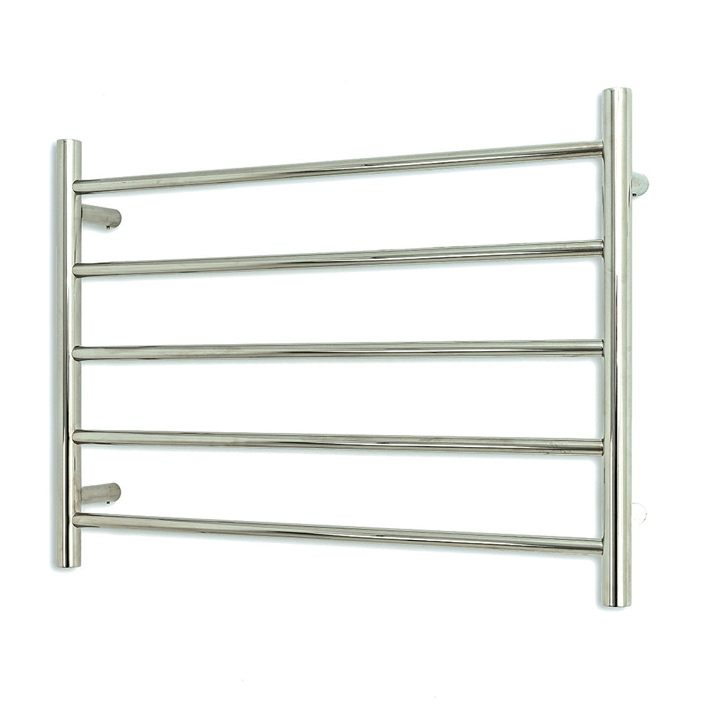 Radiant Heated Towel Rail (RTR03) 750mm x 550mm 5 Round bars - Multiple Colour Finishes