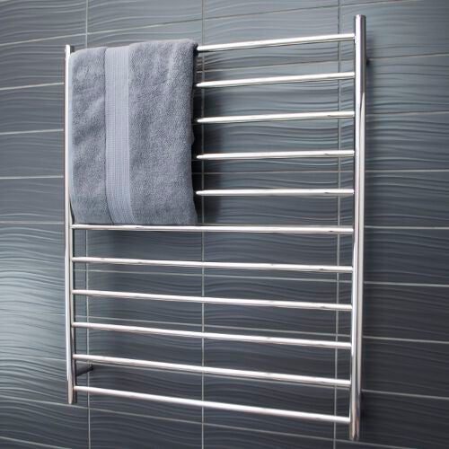 Radiant Heated Towel Rail (RTR05) 900mm x 1100mm - 11 Bars ROUND
