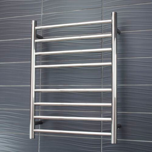 Radiant Heated Towel Rail (RTR530) 530mm x 700mm - 8 bars ROUND