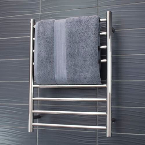 Radiant Heated Towel Rail (RTR530) 530mm x 700mm - 8 bars ROUND