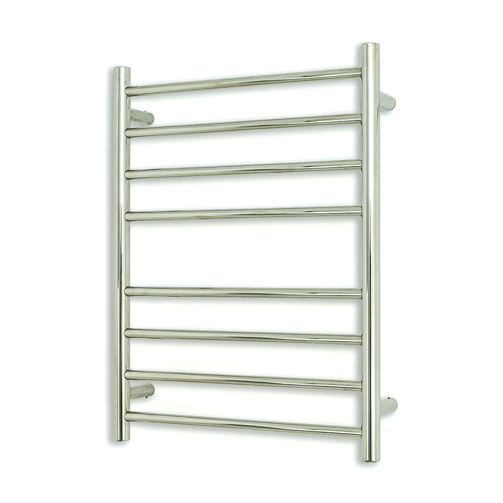 Radiant Heated Towel Rail (RTR530) 530mm x 700mm - 8 Round Bars - Multiple Colour Finishes
