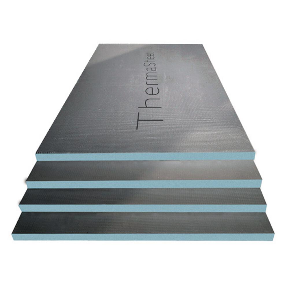 Radiant ThermaSheet Insulated FLAT Tile Backer Board - 600mm Width - Boxes of 6 Sheets - Various Thickness and Lengths