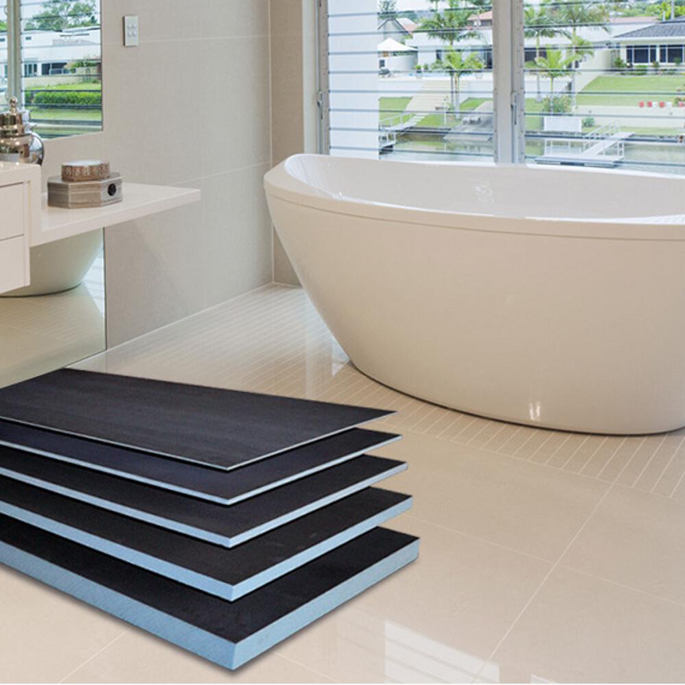 Radiant ThermaSheet Insulated FLAT Tile Backer Board - 600mm Width - Boxes of 6 Sheets - Various Thickness and Lengths