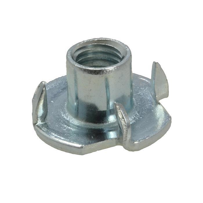 Spiked Tee Nut 4 Prong Zinc M5 - Box of 200
