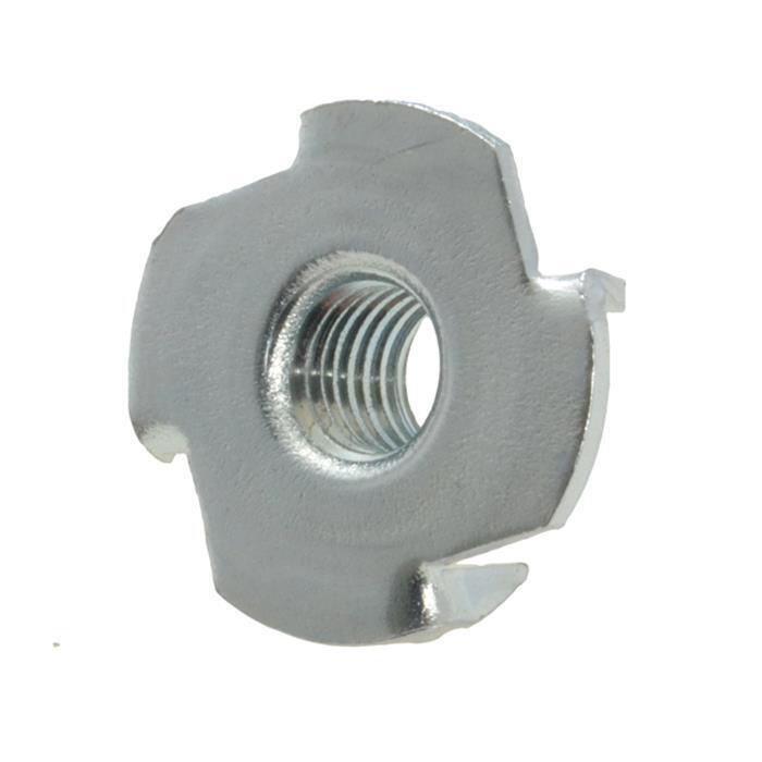 Spiked Tee Nut 4 Prong Zinc M5 - Box of 200