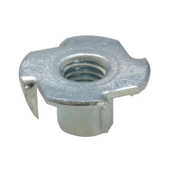 Spiked Tee Nut 4 Prong Zinc M5 - Box of 200