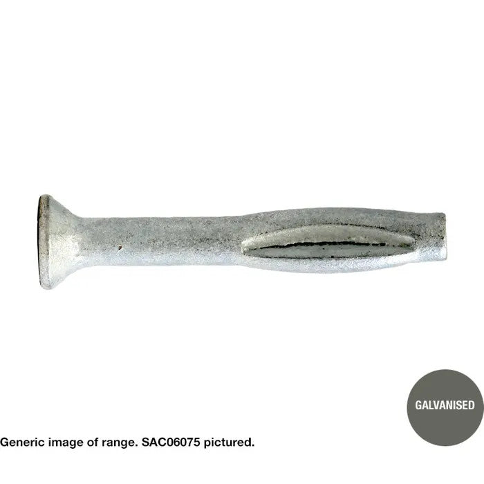 Macsim Countersunk SPLITZ Anchor Galvanised - Various Sizes and Quantities