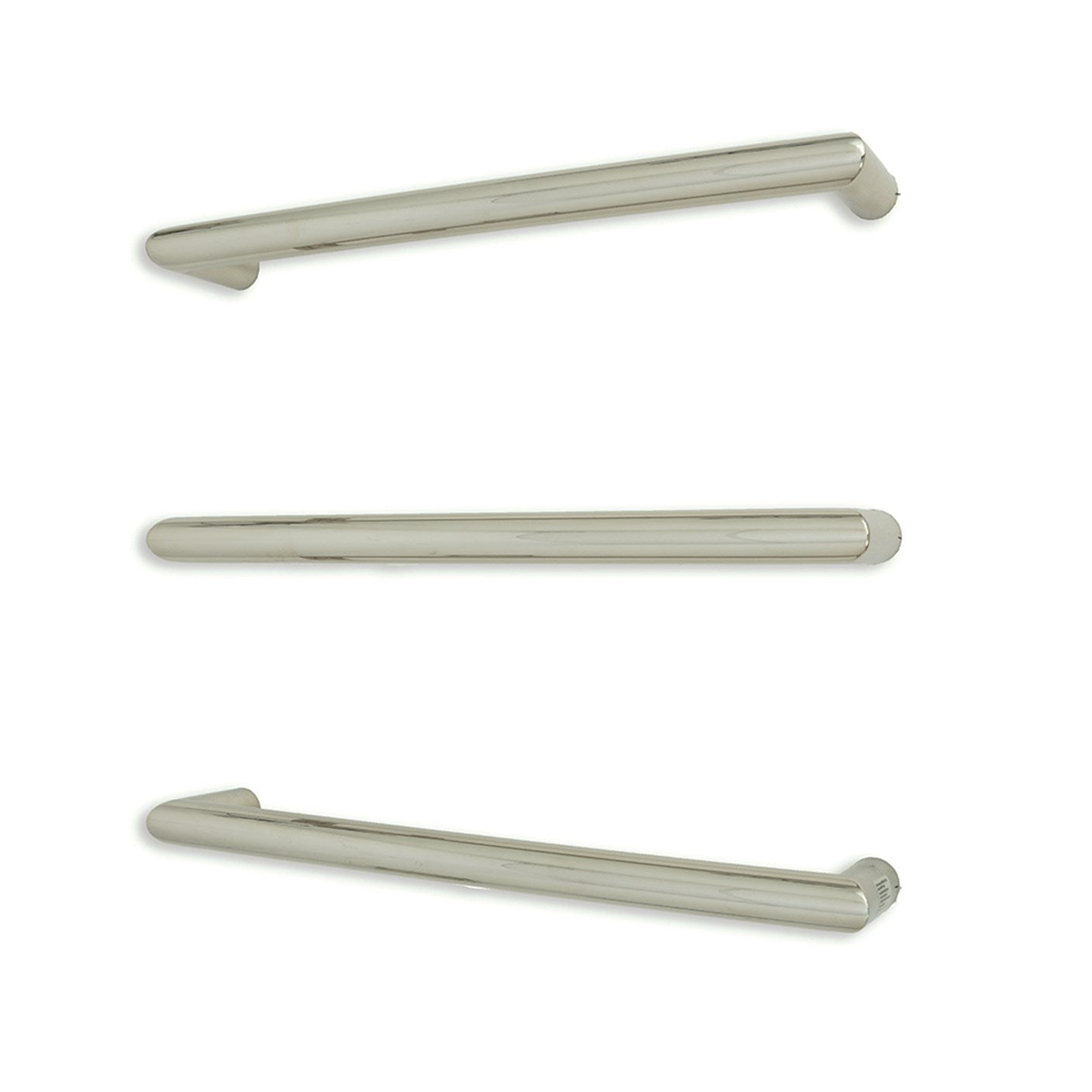 Radiant Single Round Bar NON-HEATED Towel Rails (NH-SBRTR) - Various Widths and Colour Finishes