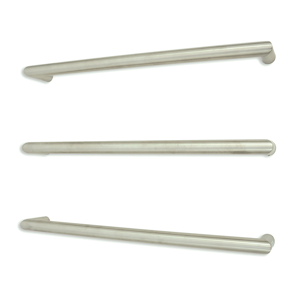Radiant Single ROUND Bar Heated Towel Rail Kits (SBRTR) - Various Widths, Colour Finishes and Number of Bars Available