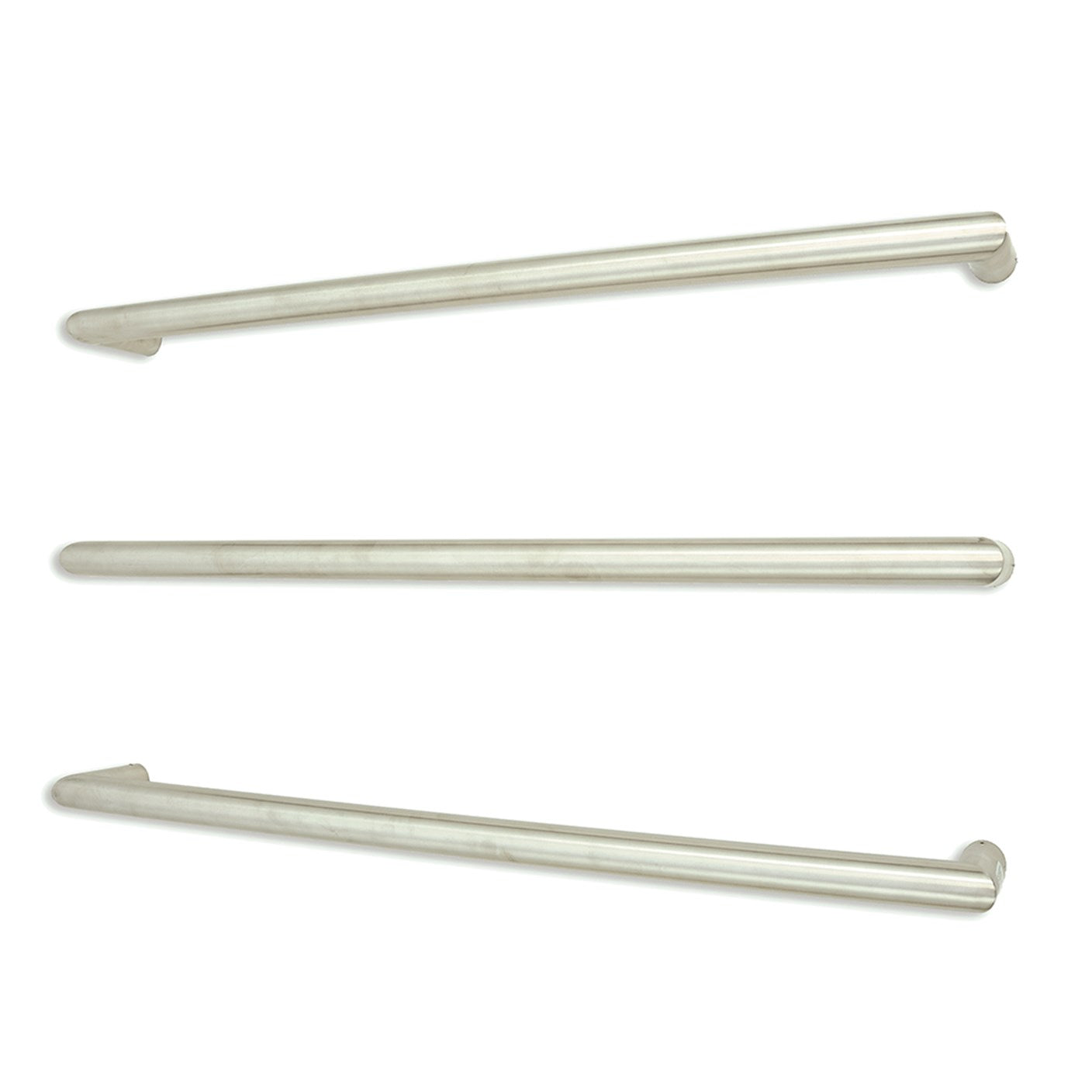 Radiant Single ROUND Bar Heated Towel Rail Kits (SBRTR) - Various Widths, Colour Finishes and Number of Bars Available