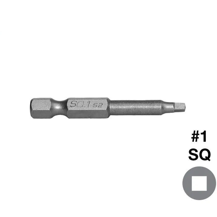 Square Drive Screwdriver Insert Bits - Various Sizes and Pack Quantities