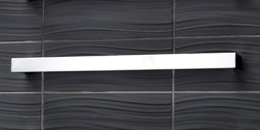 Radiant Single SQUARE Bar NON-HEATED Towel Rail Kits (SBSTR) - Various Widths and Colour Finishes