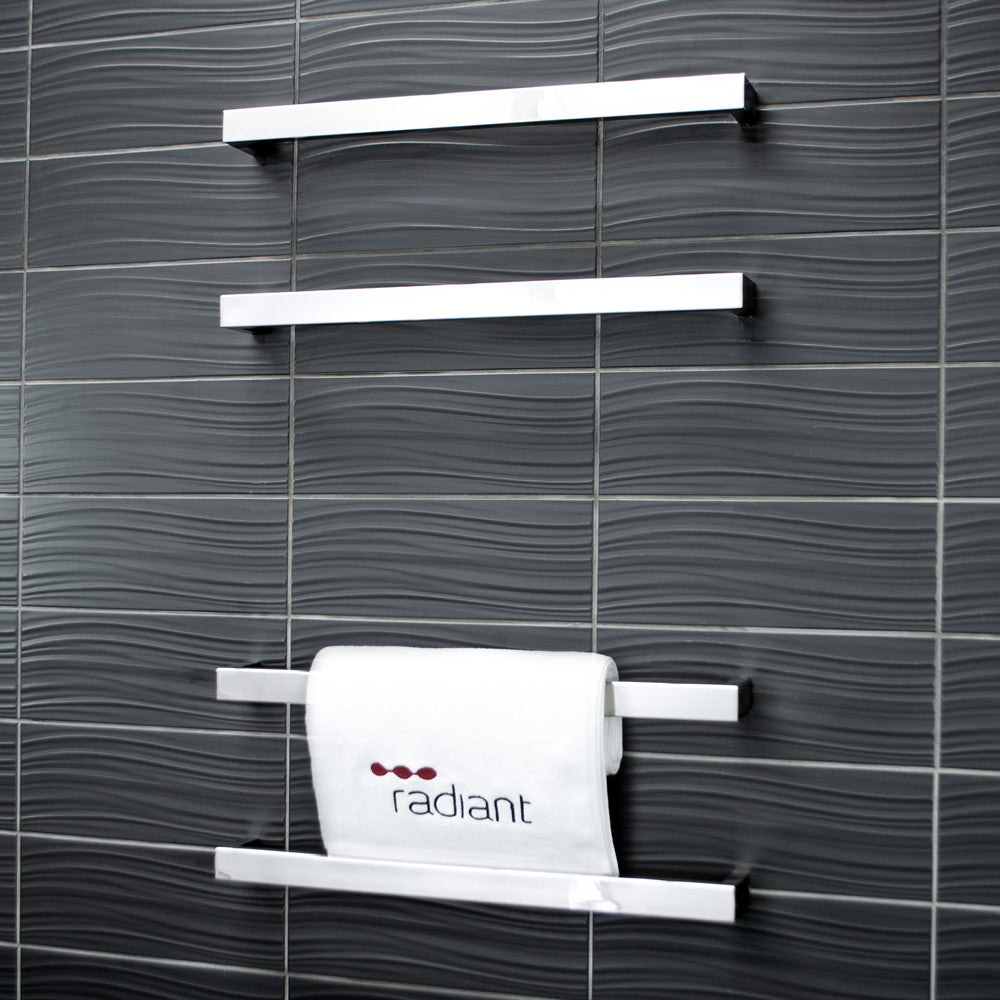 4 x Single Square Bar - Polished - 500 x 80mm 12W per bar