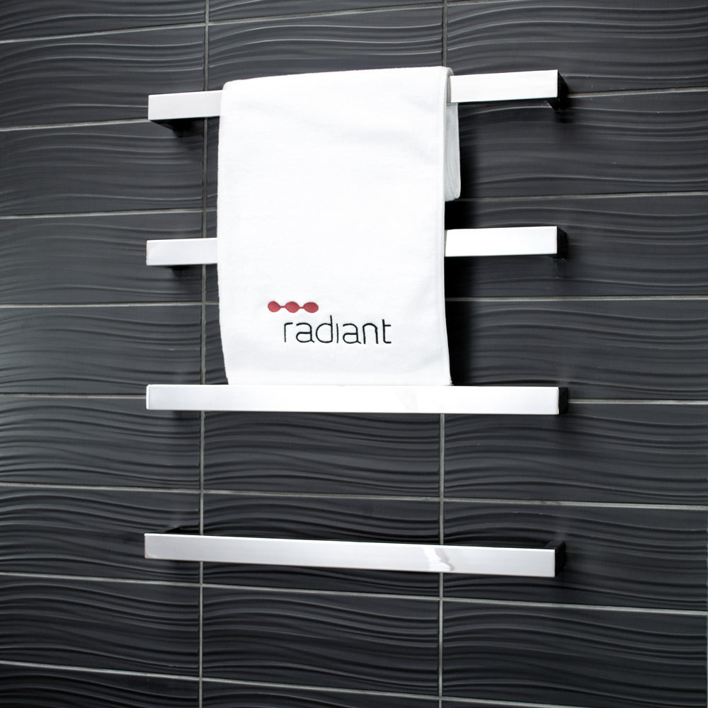 4 x Single Square Bar - Polished - 500 x 80mm 12W per bar