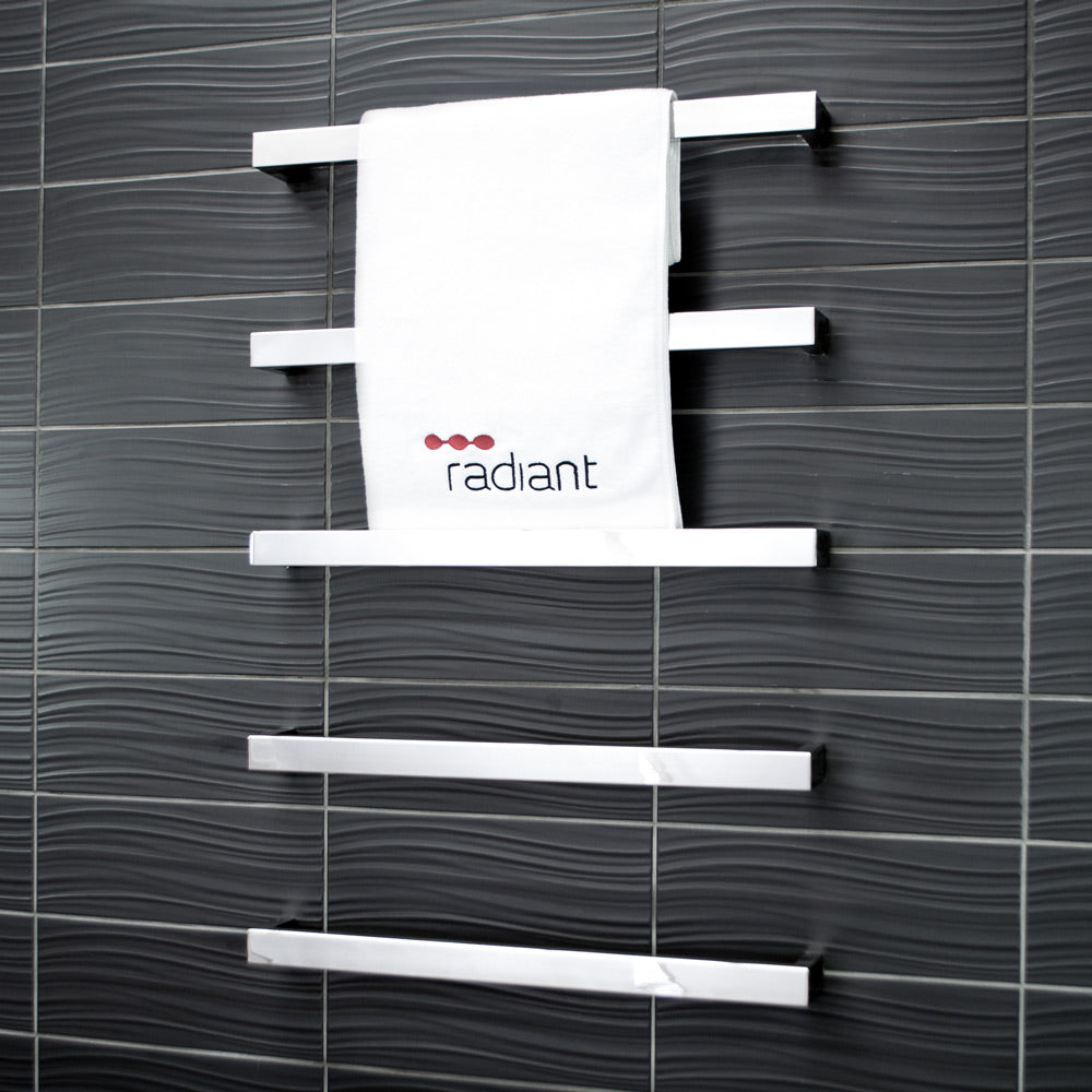 5 x Single Square Bar - Polished - 650 x 80mm 15W per bar
