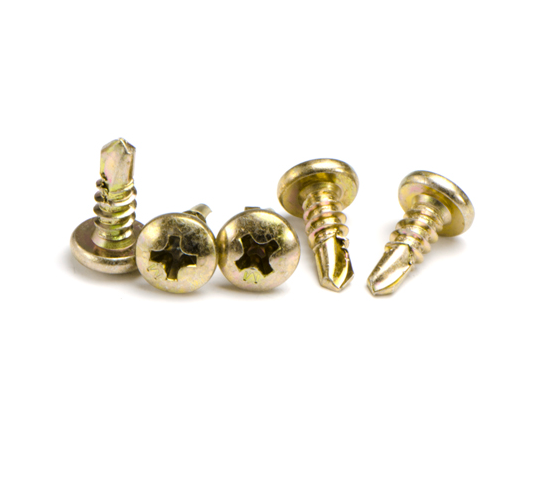 Macsim Pan Head Self Drilling Screws (Phillips Drive) Yellow Zinc Plated - Box of 1000 - Various Sizes