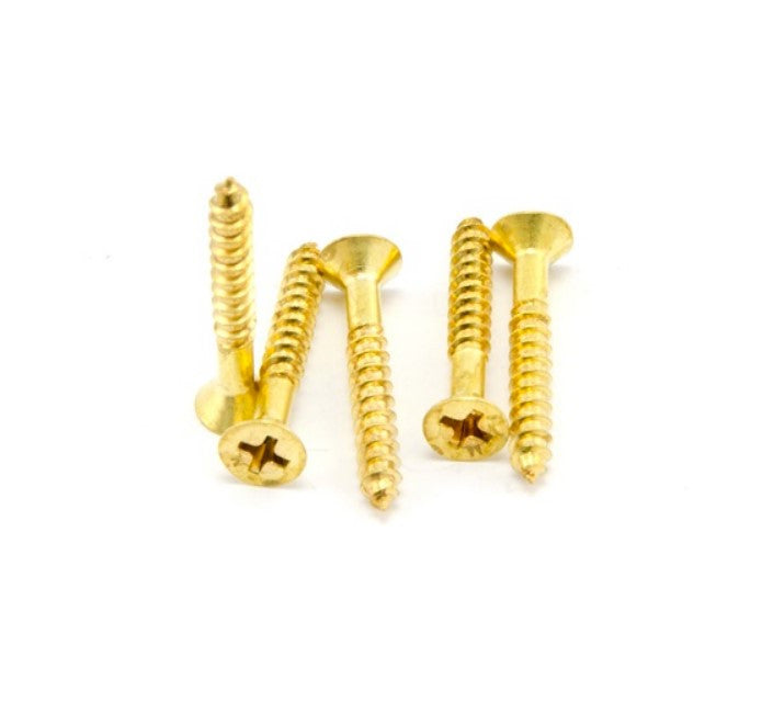 Macsim Wood Screws Solid Brass - Various Sizes and Quantities