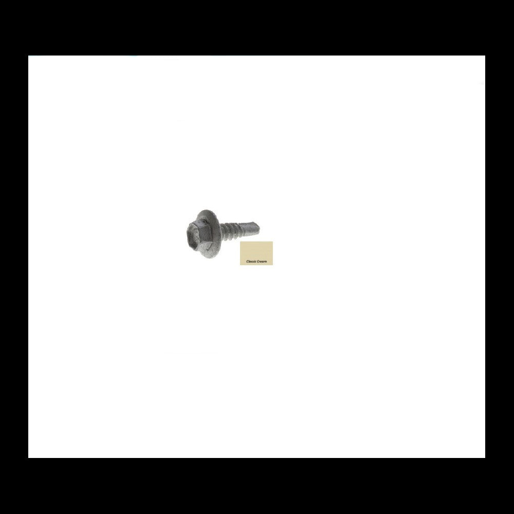 Hobsons Hex Washer Face Self Drilling Screws CLASSIC CREAM - 10G x 16mm - Box 1000 (RUN OUT)