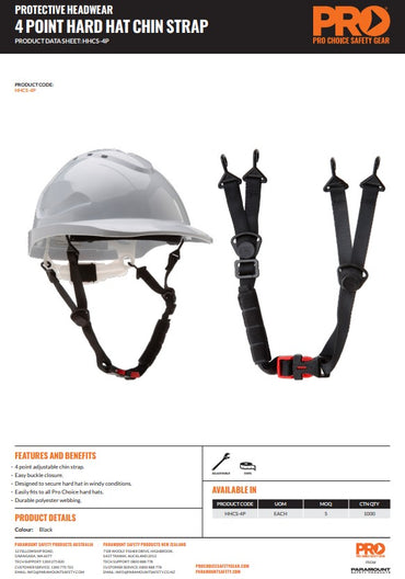 Pro Choice Hard Hat Chin Straps - 2 Design Options