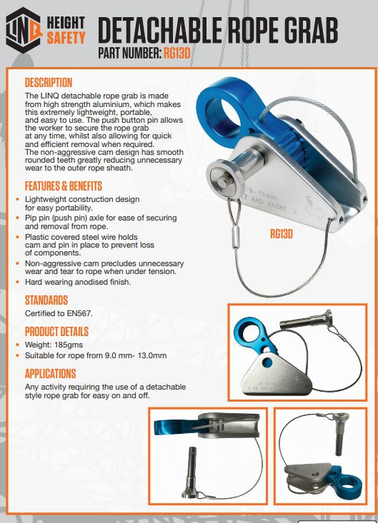 Linq Rope Grabs - Standard or Detachable
