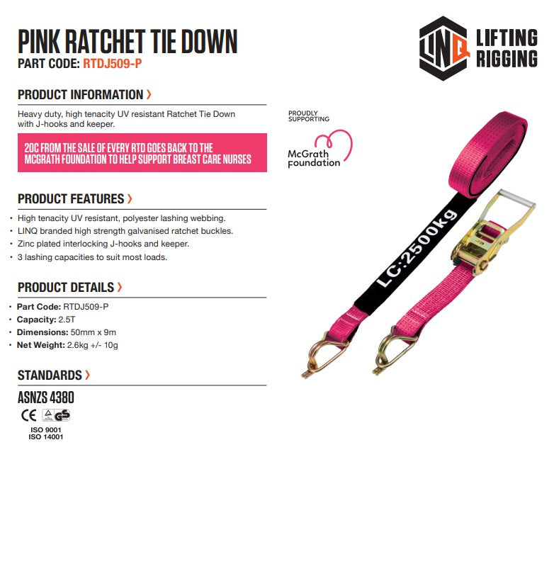 Linq Ratchet Tie Down - 2 Variants