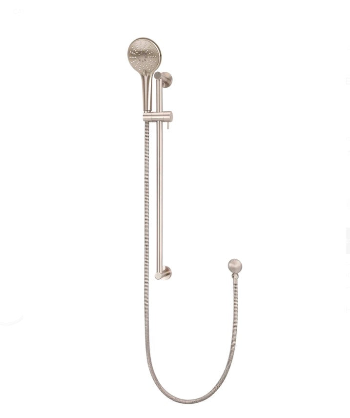 Meir Round 3-Function Hand Shower on Rail Column - Various Colour Finishes