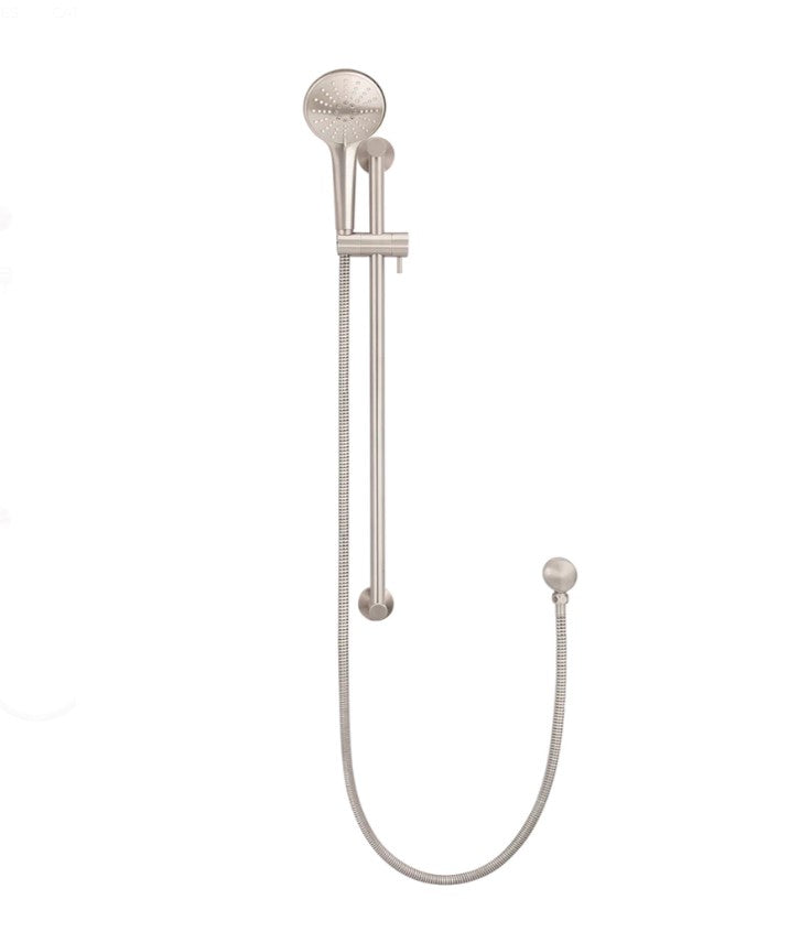 Meir Round 3-Function Hand Shower on Rail Column - Various Colour Finishes