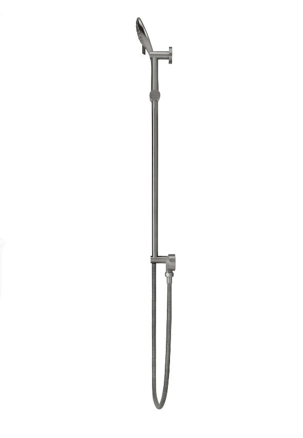Meir Round 3-Function Hand Shower on Rail Column - Various Colour Finishes