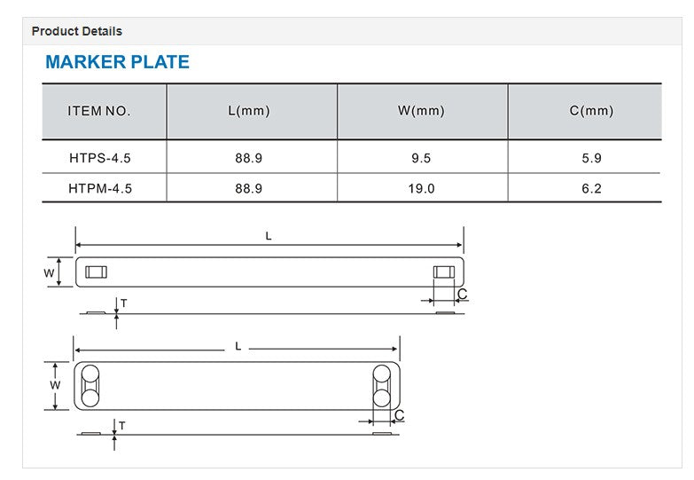 304 Grade Stainless Steel Marker Plates - Pack of 100
