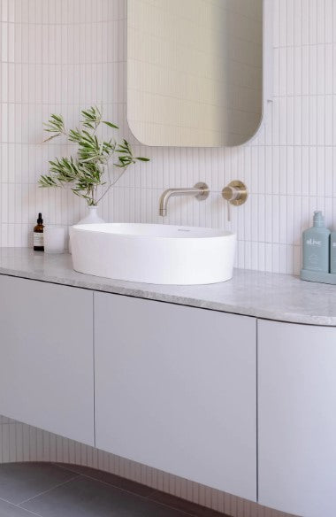 Meir Paddle Handle Round Wall Mixer - Finish Trim Kit - Various Colour Finishes
